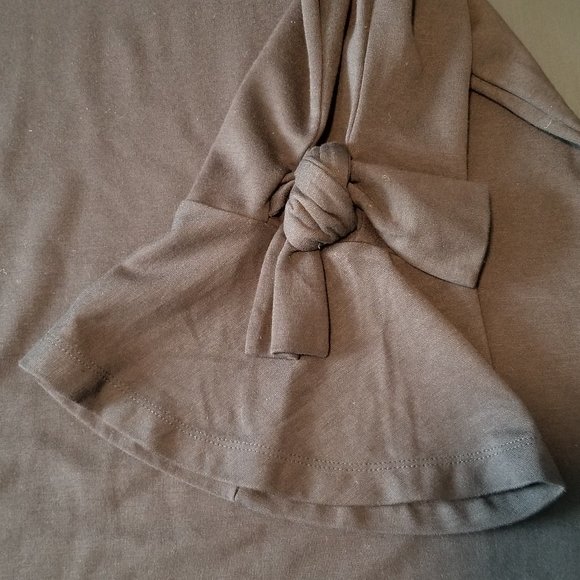 Halogen Tshirt Blouse w/ 3/4 Ruffle Sleeves & Ties - Picture 8 of 10